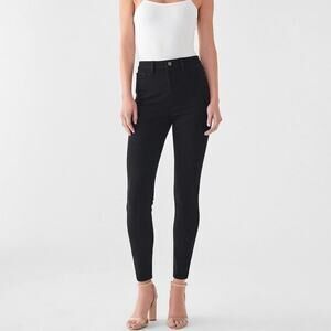DL1961 Chrissy Ultra High Rise Instasculpt Skinny Jeans Black 28